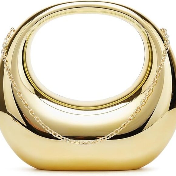 Lovers + Friends Handbags - Lovers and friends Edie bag clutch handbag gold metallic